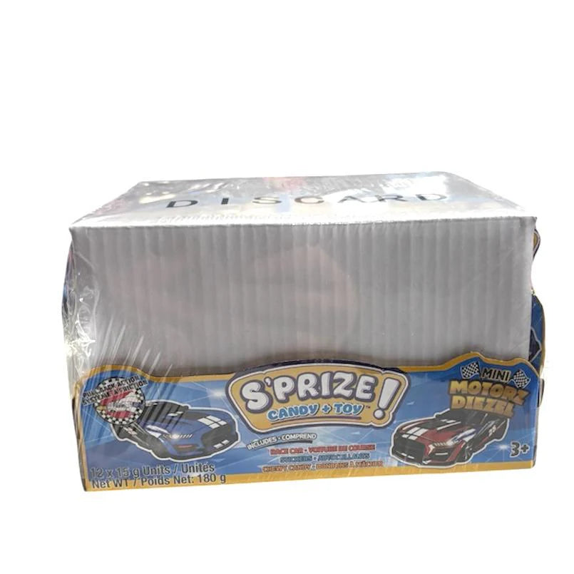 Exclusive Brands S’Prize Motorz Candy & Toy - 12ct