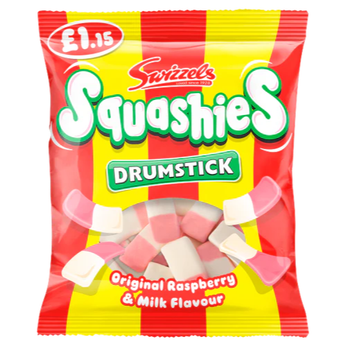 Swizzels Drumstick Squshies Raspberry and Milk 120g