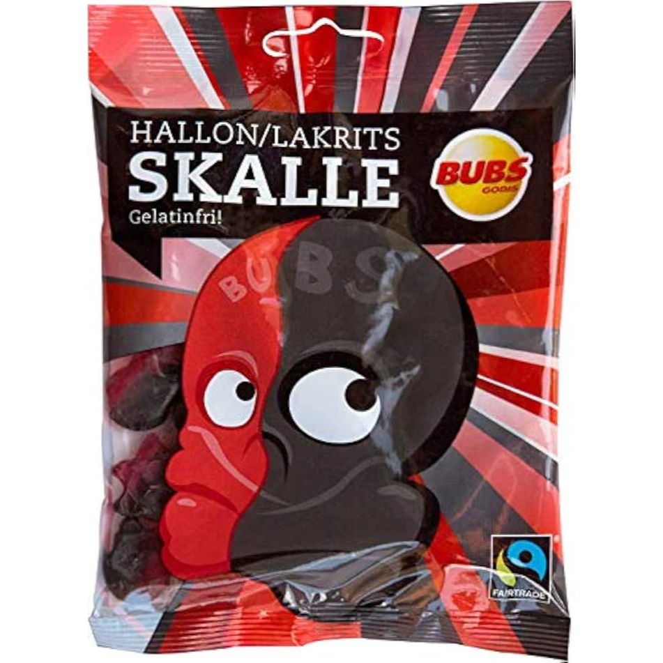 BUBS Raspberry & Licorice Skull 90g