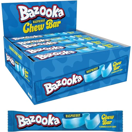 Bazooka Chew Bar Raspberry 14g