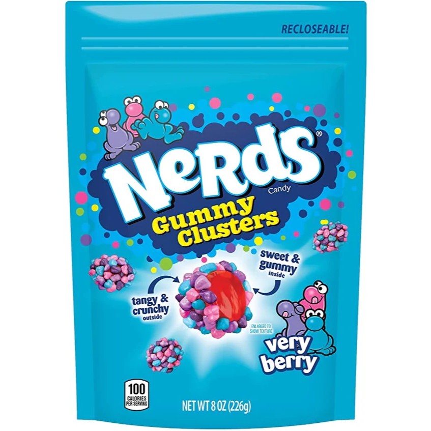 Nerds Gummy Clusters Very Berry 226g