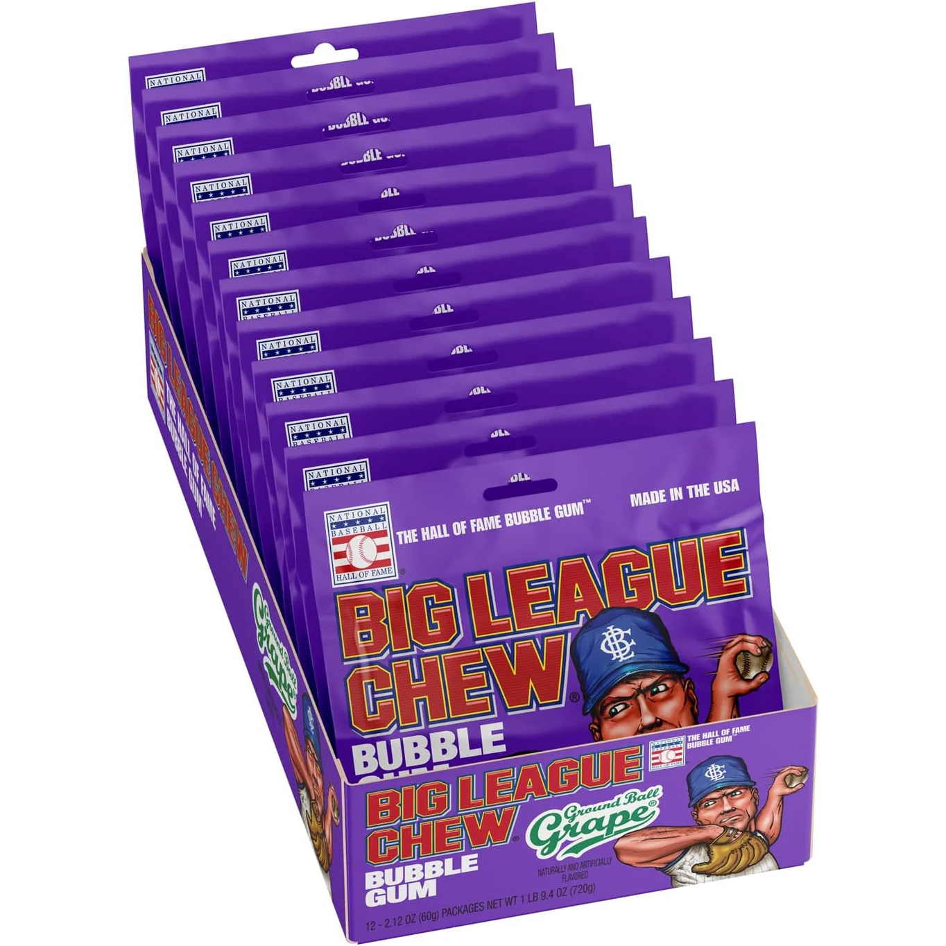 BIG LEAGUE Chew Grape 60g