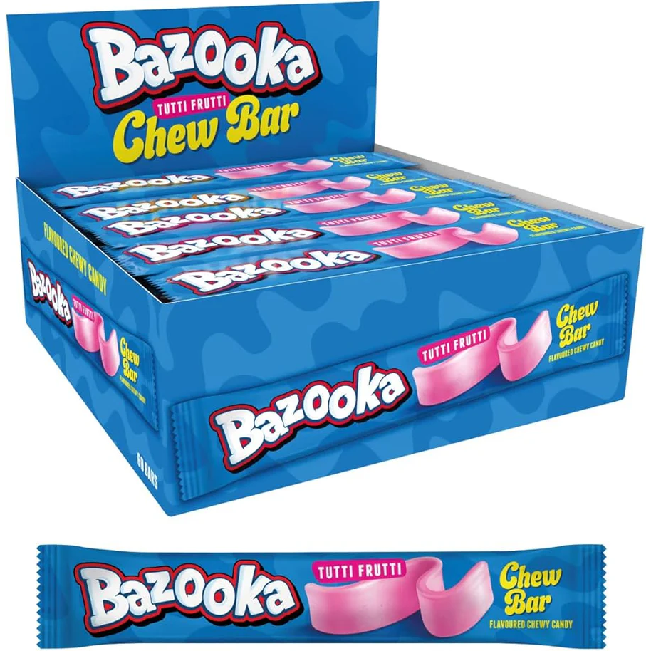 Bazooka Chew Bar Tutti Frutti 14g