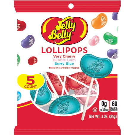 Adams & Brooks Jelly Belly Lollipops 85g