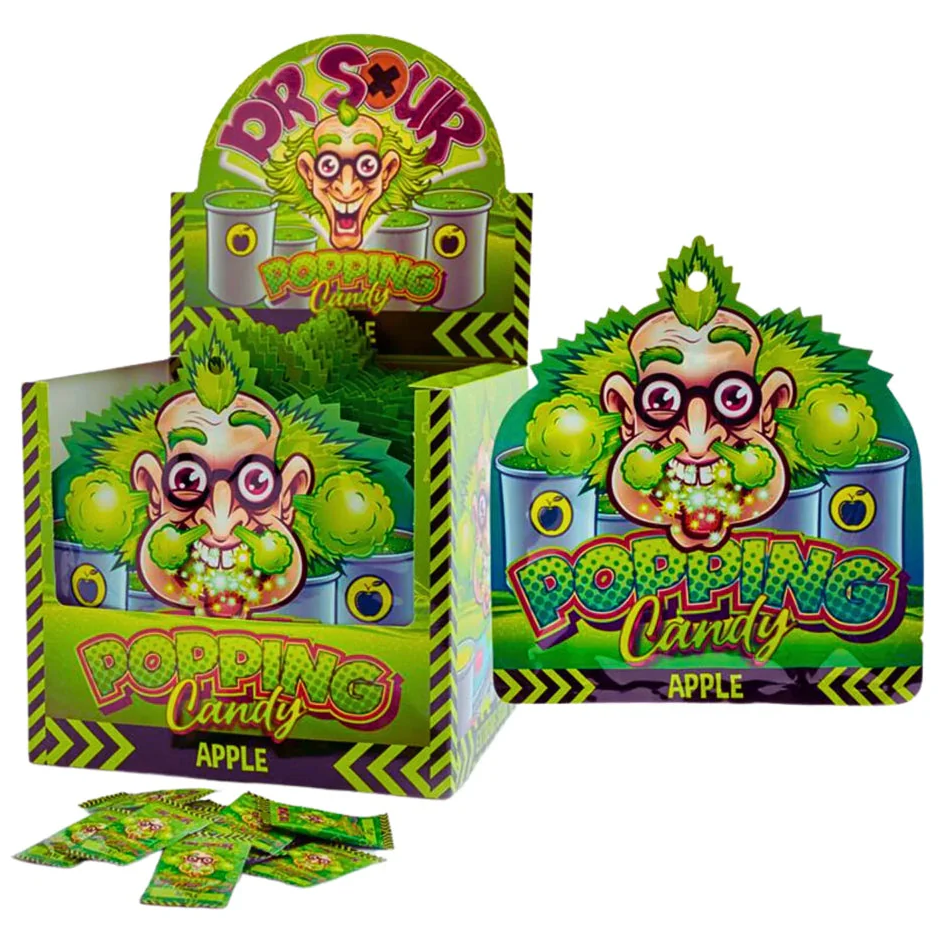 Dr. Sour Popping Candy Apple 15g