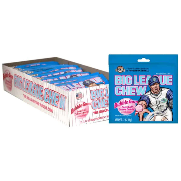 BIG LEAGUE Chew Curveball Cotton Candy 60g