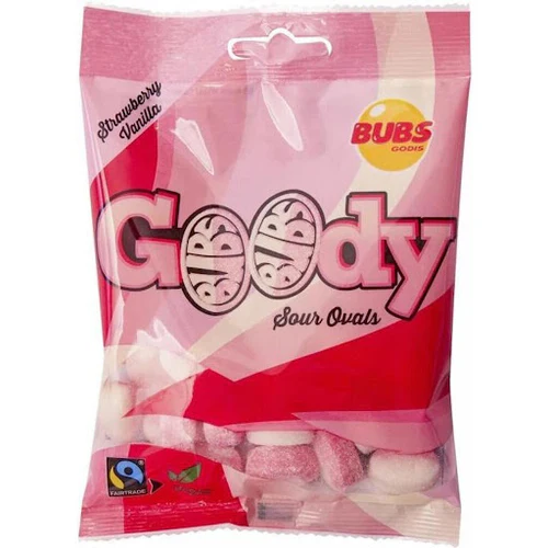 Bubs Strawberry Vanilla Oval 90g