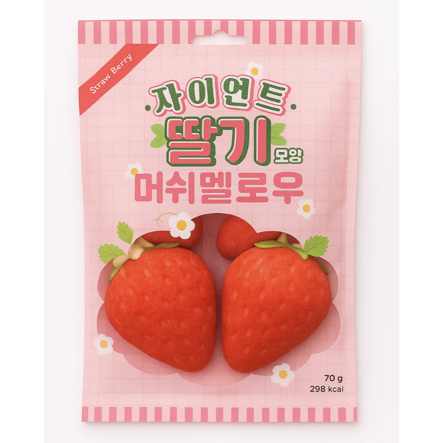 WEENY BEENY - Giant Strawberry Marshmallow 70g