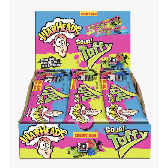 Warheads 2-in-1 Taffy Bar 42g