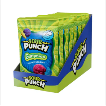 Sour Punch Gummies Peg Bag 191g