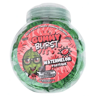 GUMMY BURST Jelly Filled Candies Watermelon Halal 10g
