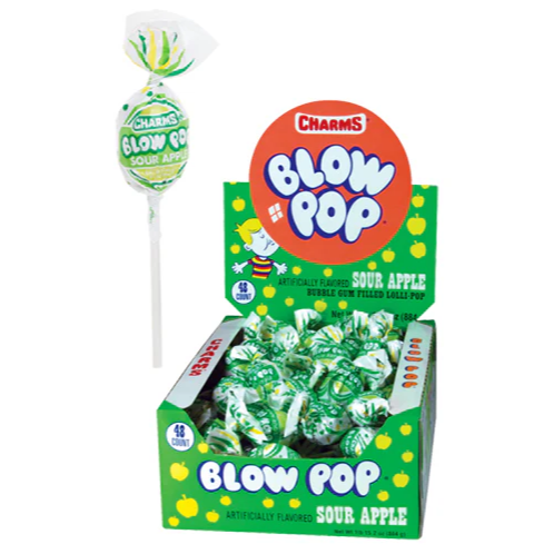 CHARMS Blow Pop Sour Apple 18g