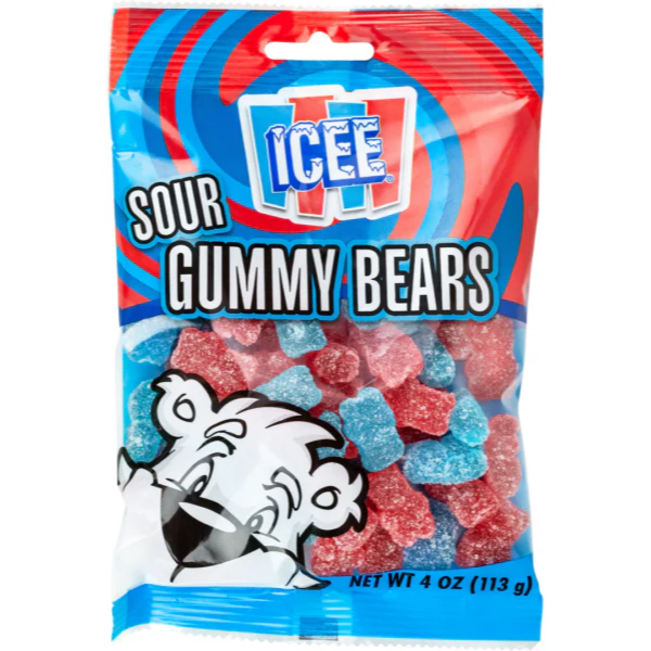 Icee Sour Gummy Bears Bags 113g