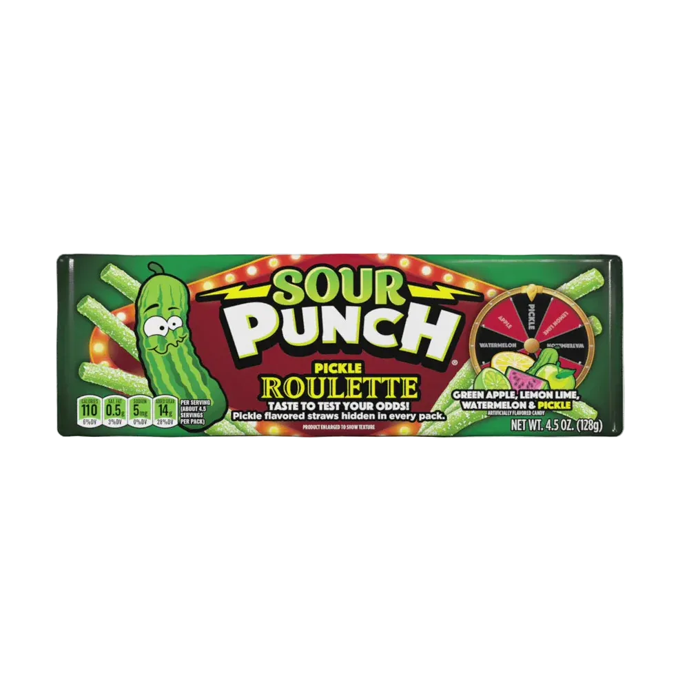 SOUR PUNCH King Size Tray Pickle Roulette 127g