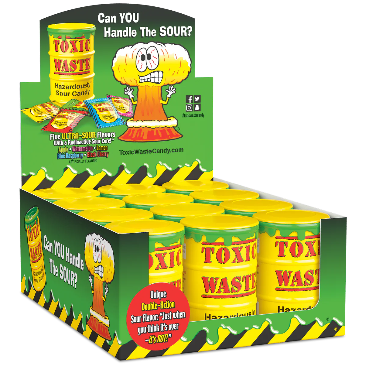 TOXIC WASTE Hazardously Sour Candy 48g