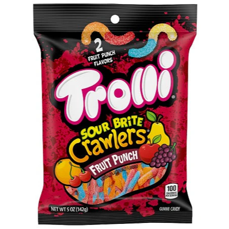 Trolli Sour Brite Crawlers Fruit Punch 142g