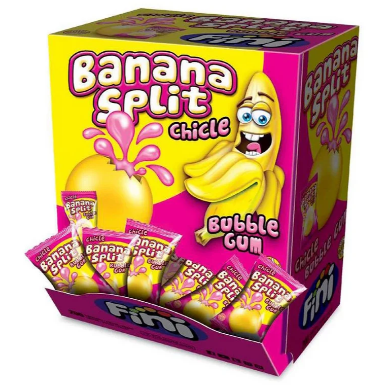 Fini Bubble gum Banana Split - 1000g Veggie