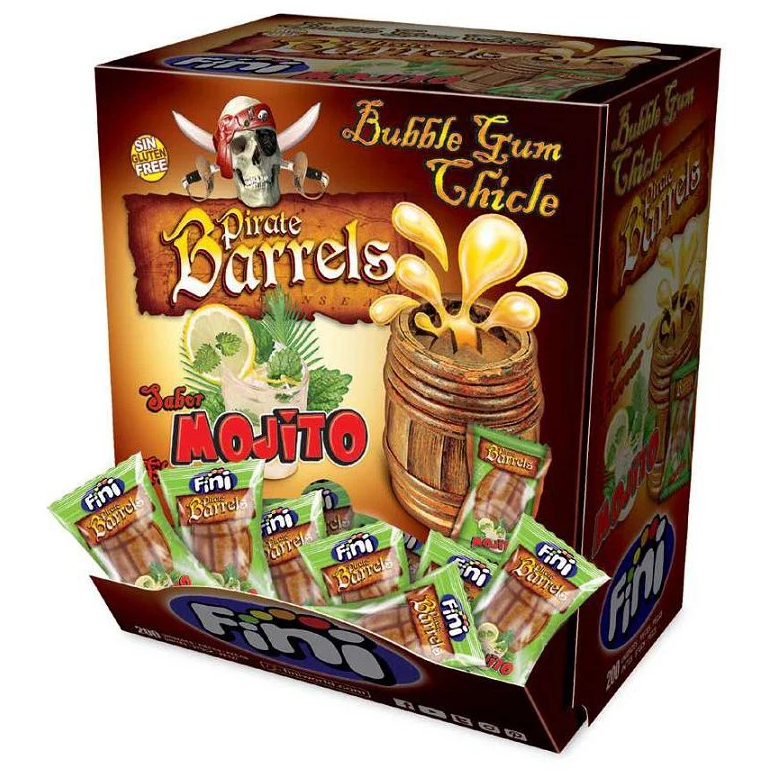 Fini Bubble gum Barils de Pirate Mojito - Veggie