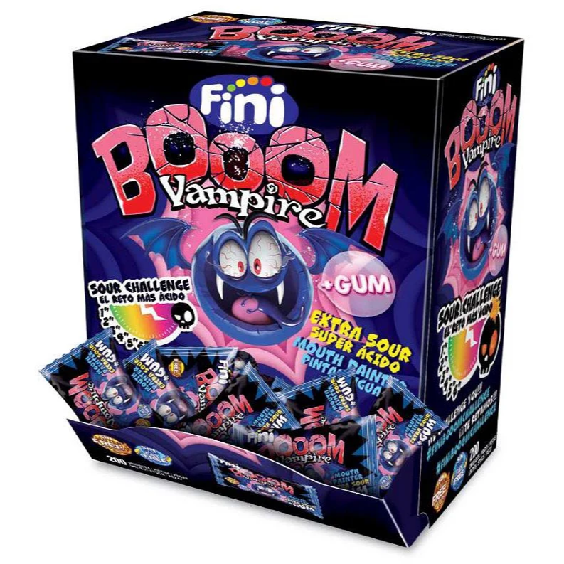 Fini Booom Vampire Bubble Gum Tongue-Coloring