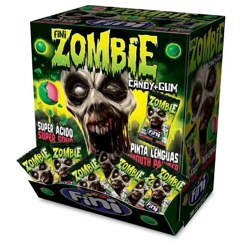 FINI Booom Zombie Bubble Gum Tongue-Coloring