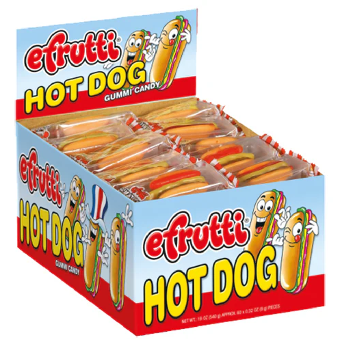 eFrutti Gummi Hot Dogs 9g