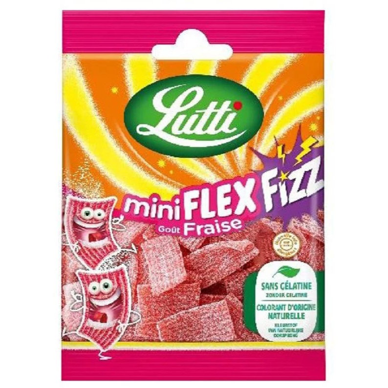 LUTTI Mini Flex Fizz Strawberry 90g