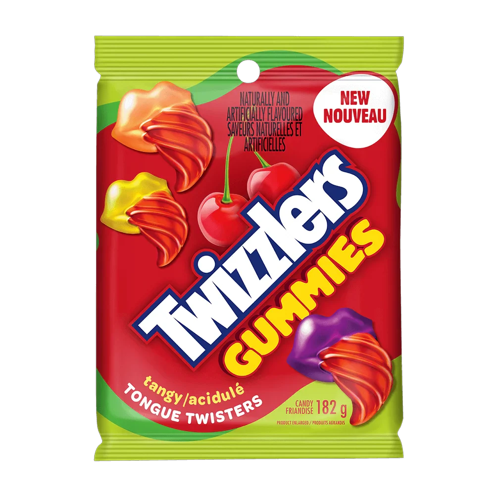 Hershey's Twizzlers Gummies Tangy Tongue Twisters 182g