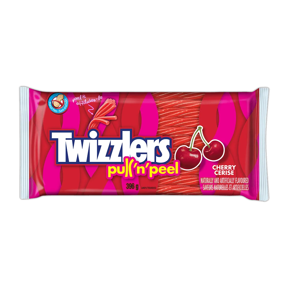 Hershey's Twizzlers Pull 'N' Peel Cherry Licorice 396g