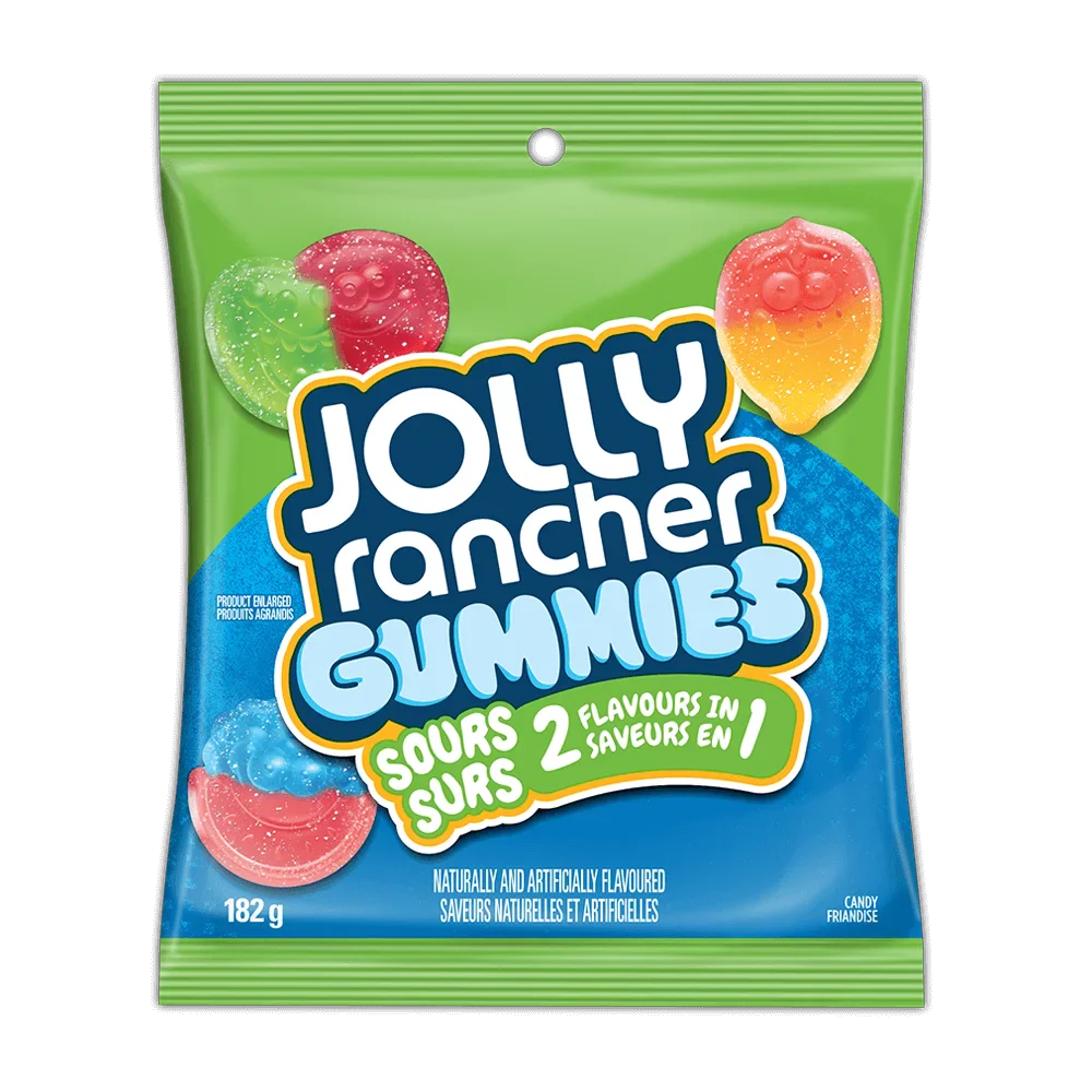 Jolly Rancher 2-in-1 Gummies Sours 182g