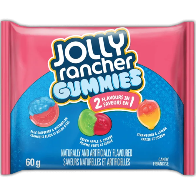 Hershey's Jolly Rancher 2-in-1 Gummies 60g