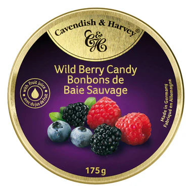 Cavendish & Harvey Wild Berry Candy Tins