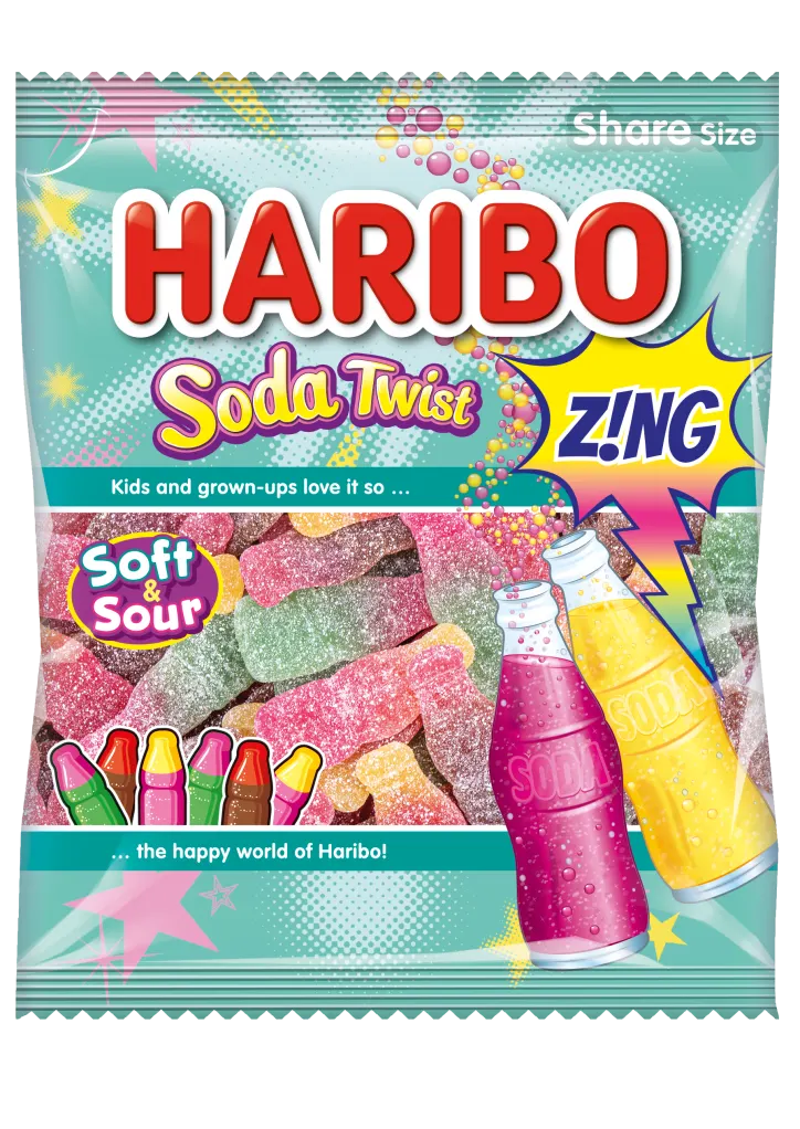 Haribo Soda Twist Zing 176g (UK)
