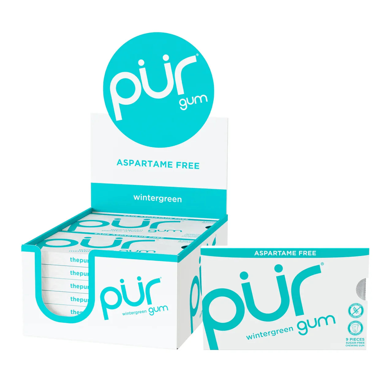 Pur Gum Wintergreen Blister - 12ct