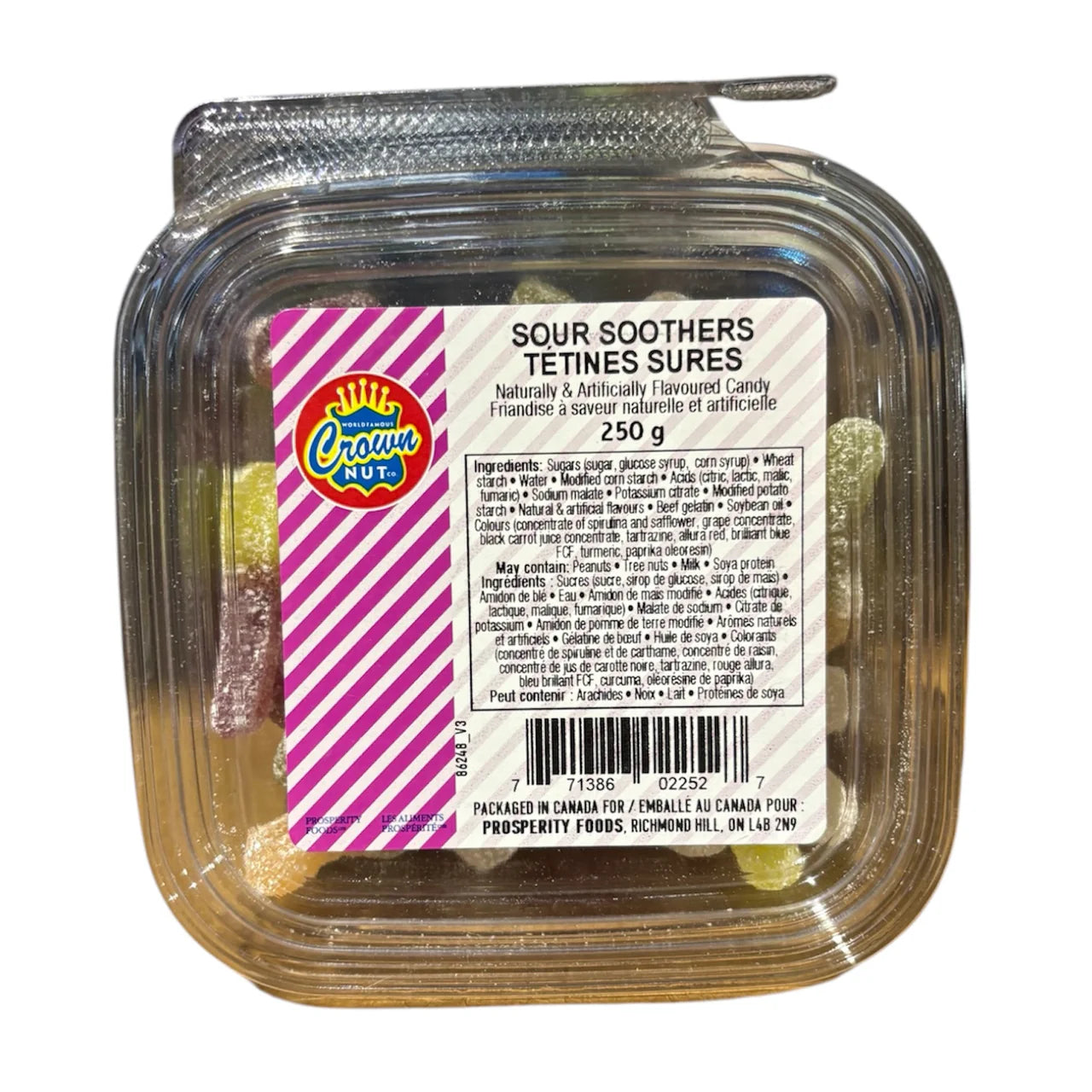 Crown Nut Sour Soothers 250g