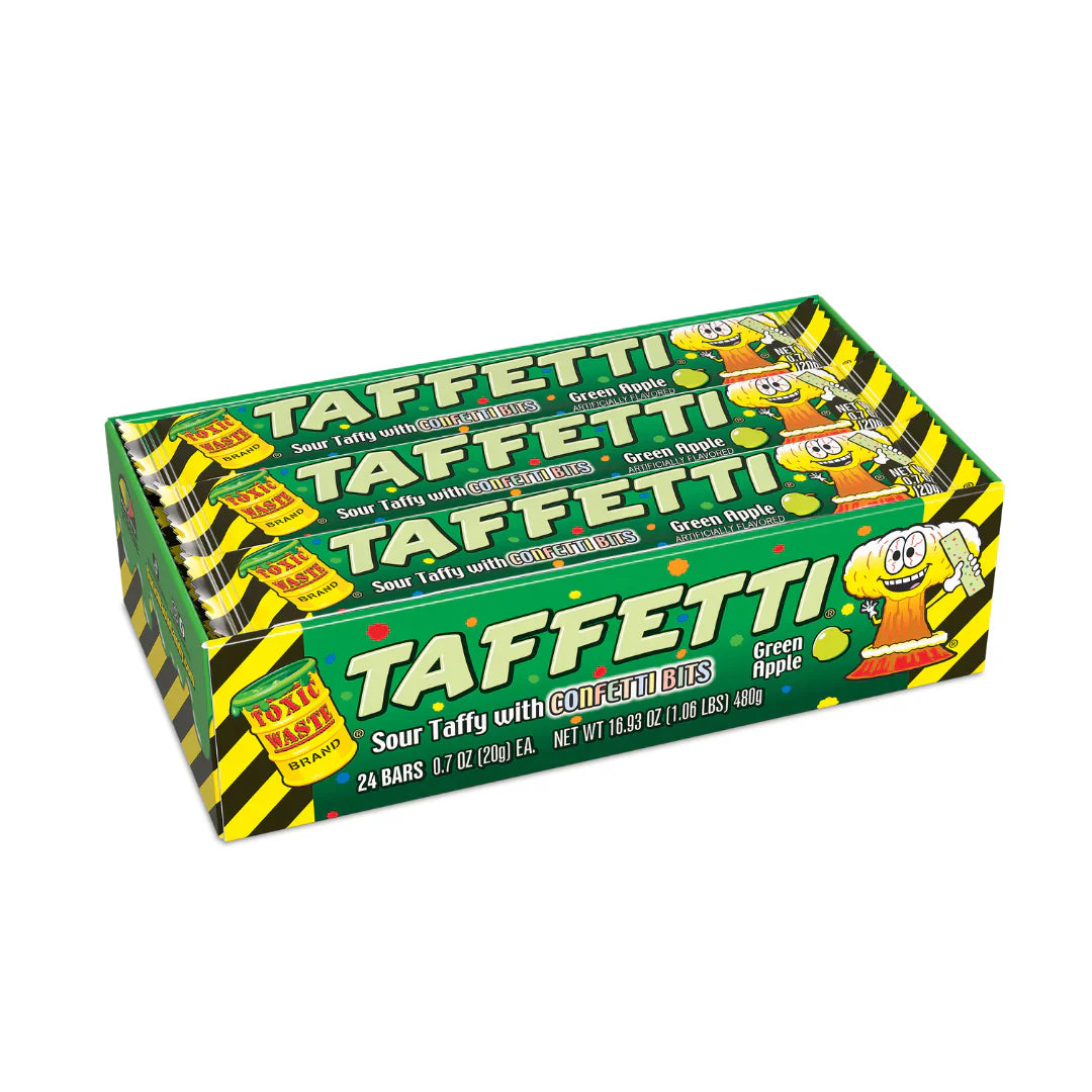 Toxic Waste Taffetti Sour Green Apple 20g