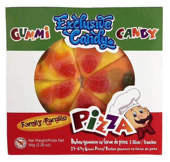 Exclusive Brands Gummy Pizza Candy 64g