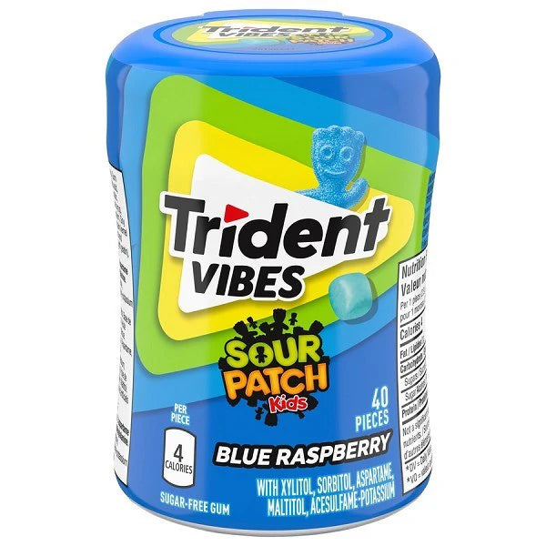 Trident Vibes Sour Patch Kids Blue Raspberry 40pcs