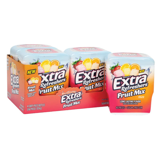 Wrigley's Extra Refreshers Fruit Mix Gum - 4ct