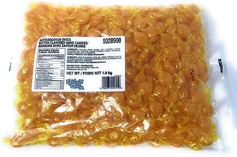 Exclusive Brands Butterscotch Discs Hard Candies 1800g