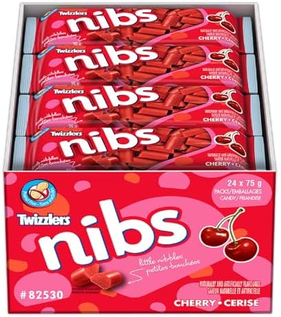 HERSHEY'S Twizzlers Nibs Cherry Licorice 75g