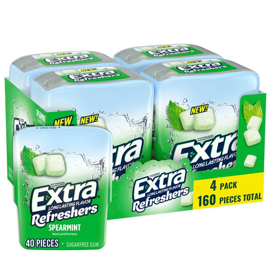 Wrigley's Extra Refreshers Spearmint Gum - 4ct