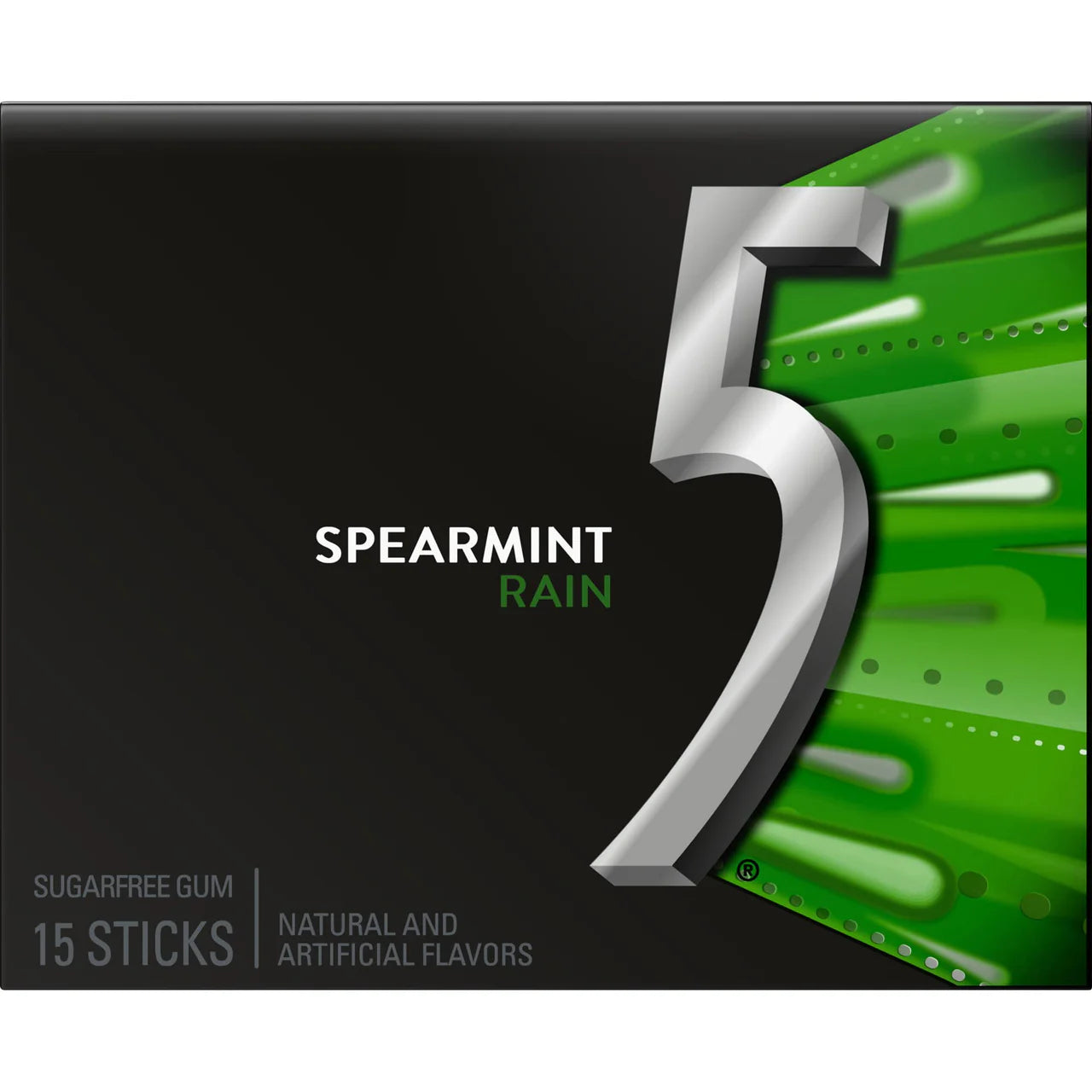 Wrigley's 5 Spearmint Rain 15 Sticks
