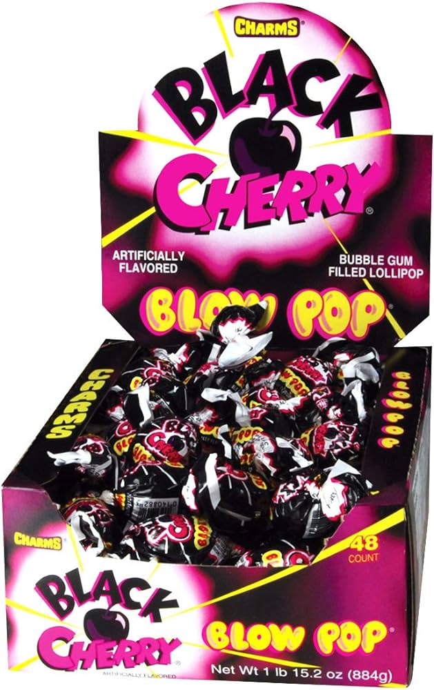 Charms Blow Pop Black Cherry