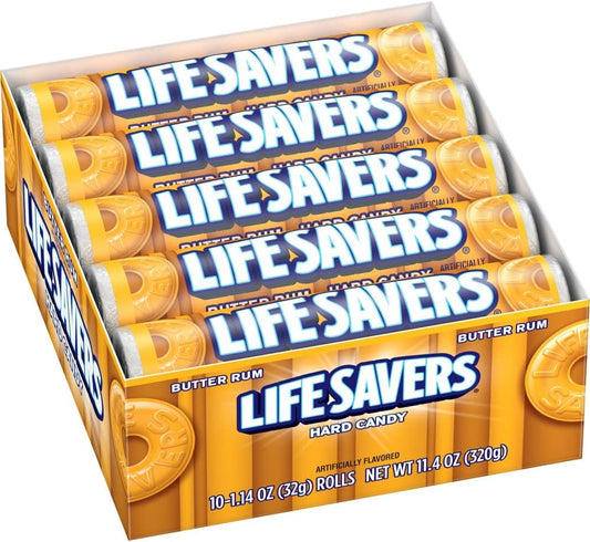 Lifesavers Rolls Butter Rum Hard Candy