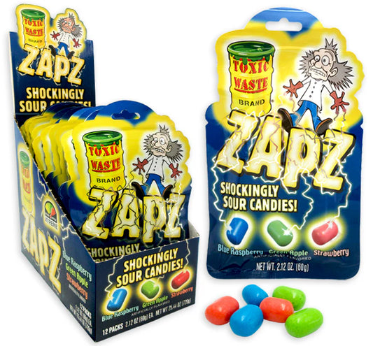 Toxic Waste Sour Assorted Candy Zapz 60g