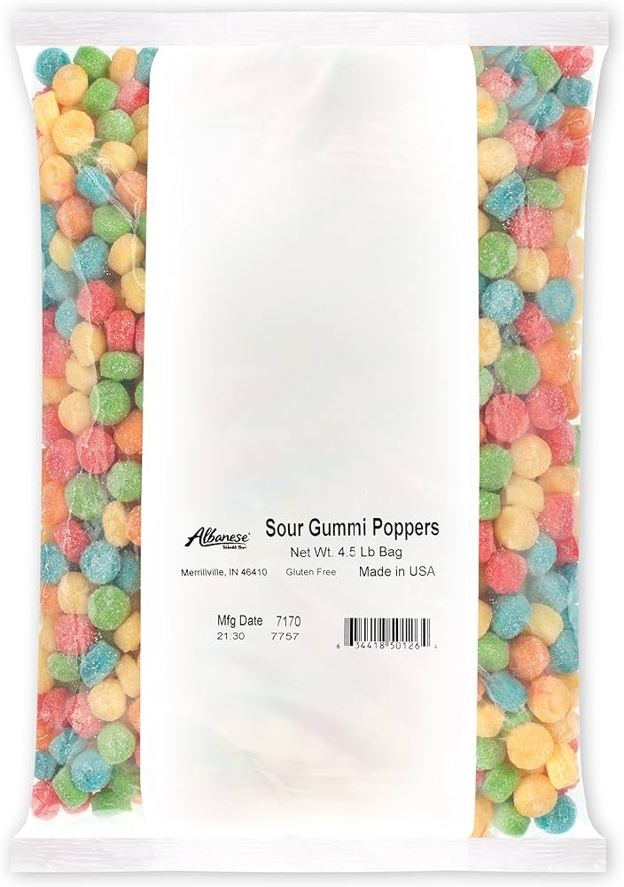 Albanese Sour Gummi Poppers 2042g