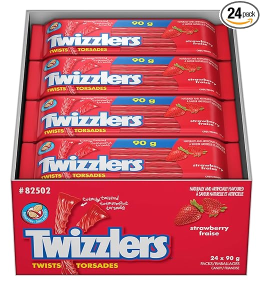 Hershey's Twizzlers Twists Strawberry Licorice 90g