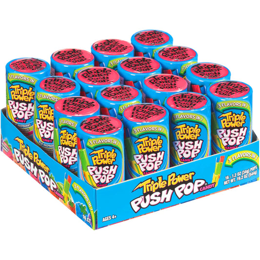 Bazooka Triple Power Push Pop 34g
