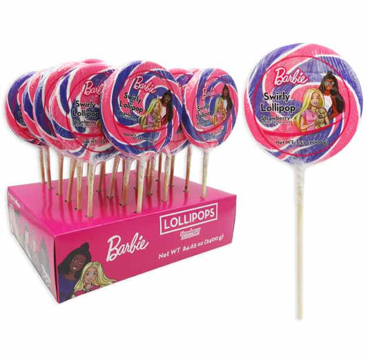 Exclusive Brands Barbie Swirly Lollipop - 24ct