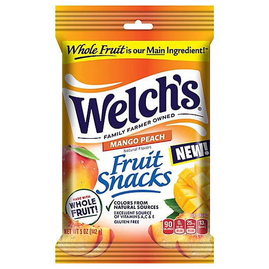 US- Welch's Fruit Snacks Peg Bag - Mango Peach 142g